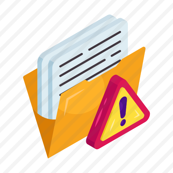 Folder Error, Document, Doc, Archive, Binder Error preview
