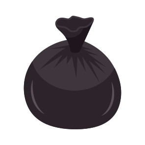 Garbage Bag, Waste Bag, Garbage Shopper, Garbage Sack, Trash Sack icon