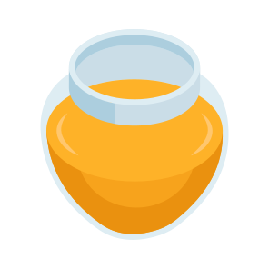 Honey Jar, Honey Bottle, Honey Pot, Honey Preserve, Glass Bottle icon