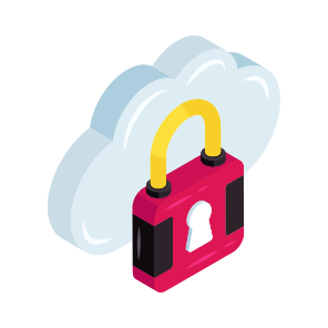 Locked Cloud, Cloud Security, Cloud Protection, Secure Cloud, Cloud Safety, icon