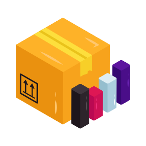 Logistic Analytics, Infographic, Statistics, Parcel, Package icon