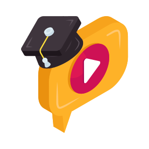Academic Video Chat, Video Message, Video Communication, Video Conversation, Video Text, icon