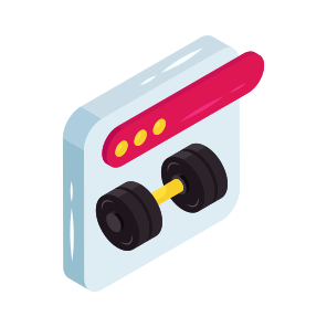 Barbell, Gym Tool, Gym Equipment, Halters, Dumbbells icon