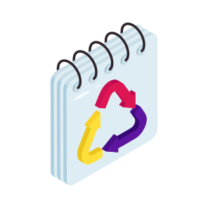 Calendar, Recycling Schedule, Planner, Almanac, Daybook icon