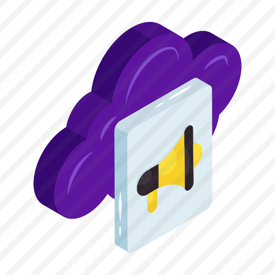 Cloud Announcement, Cloud Promotion, Cloud Publicity, Cloud Campaign, Cloud Speaker preview