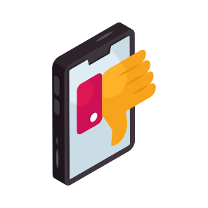 Customer Rating, Customer Review, Thumbs Down, Negative Feedback, Customer Response icon