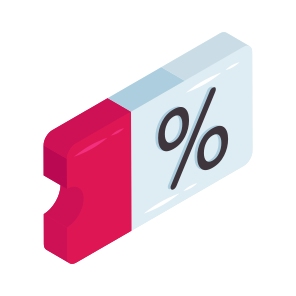 Discount Card, Discount Voucher, Discount Label, Discount Tag, Discount Ticket icon