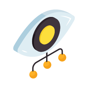 Eye, Network Monitoring, Inspection, Visualization, View icon