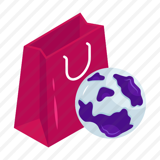 Global Shopping, Worldwide Shopping, Global Purchase, Commerce, Shopping Bag preview