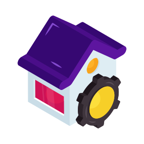 Home Setting, Home Configuration, Home Development, Home Management, Property Management icon