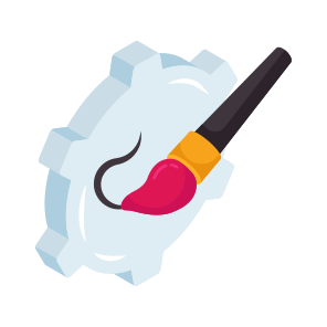 Acrylic Brush, Art Management, Creativity, Art Development, Art Setting icon