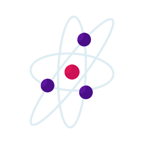 Atom, Science, Physics, Electron, Proton, icon