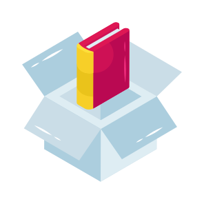 Book Parcel, Package, Carton, Box, Cardboard icon
