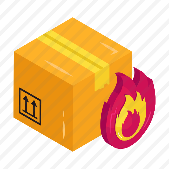Carton, Package Burning, Parcel Burning, Box, Logistic Delivery preview