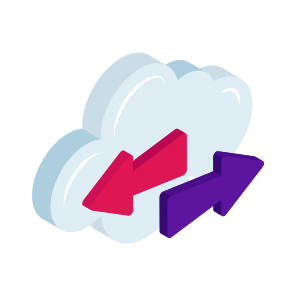 Cloud Data Transfer, Data Exchange, Data Transmission, Data Sync, Data Synchronization, icon