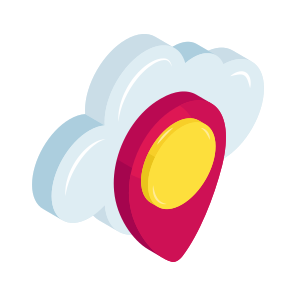 Cloud Location, Cloud Direction, Cloud Gps, Navigation, Geolocation, icon