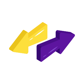 Directional Arrow, Navigational Arrow, Arrowhead, Pointing Arrow, Opposite Direction Arrows icon