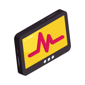 Ecg Monitor, Ekg, Electrocardiogram, Cardiogram Machine, Heartbeat icon