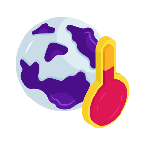 Global Warming, Global Burning, Global Heat, Global Temperature, World Warning icon