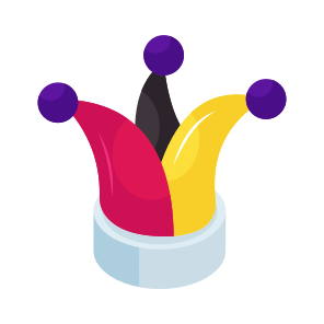 Joker Cap, Joker Hat, Headwear, Headgear, Headpiece icon