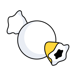 Wrapped Toffee, Candy, Sweet, Confectionery, Snacks icon