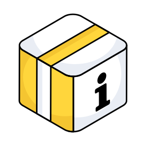 Parcel Info, Package Info, Carton, Box, Logistic icon