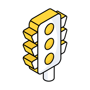 Traffic Lights, Traffic Lamps, Semaphore, Stoplight, Signal Lights icon