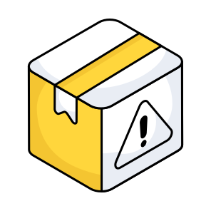 Carton, Package Error, Parcel Error, Box, Logistic Delivery icon