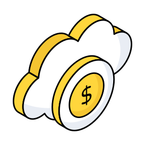 Cloud Money, Cloud Cash, Cloud Investment, Cloud Economy, Cloud Technology icon