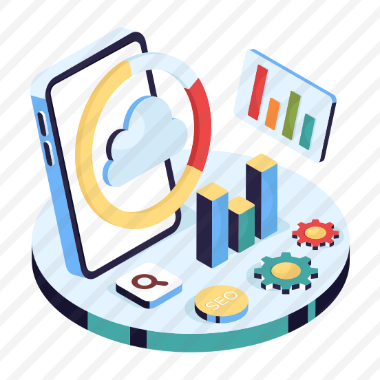 Business Chart, Business Graph, Cloud Analytics, Cloud Infographic, Cloud Statistics preview