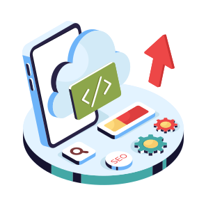 Cloud Coding, Cloud Programming, Software Development, Html Coding, Cloud Technology icon