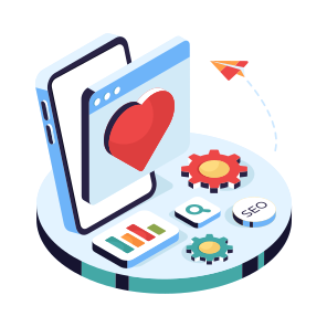 Online Love, Online Dating, Digital Love, Online Romance, Romantic Website icon