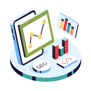 Seo Chart, Seo Graph, Seo Analytics, Infographic, Statistics icon