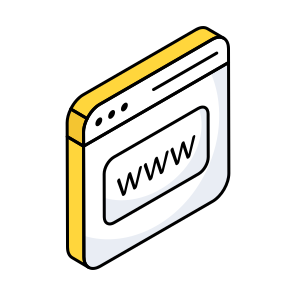 Www, World Wide Web, Web Research, Web Browsing, Web Network icon