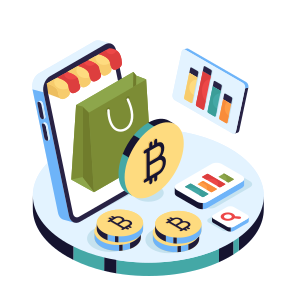 Bitcoin Shopping, Cryptocurrency Shopping, Crypto, Btc, Digital Currency icon