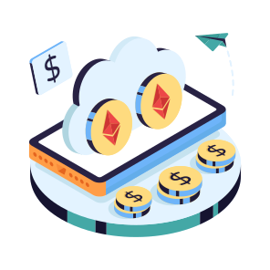 Cloud Ethereum, Cryptocurrency, Crypto, Eth, Digital Currency icon