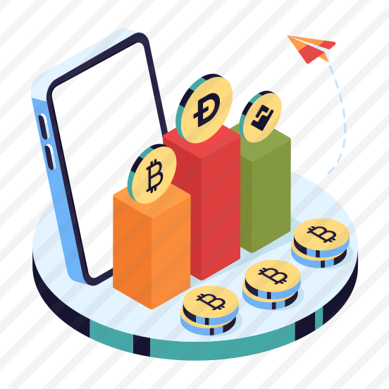 Cryptocurrency Analytics, Infographic, Statistics, Digital Currency, Digital Money, preview
