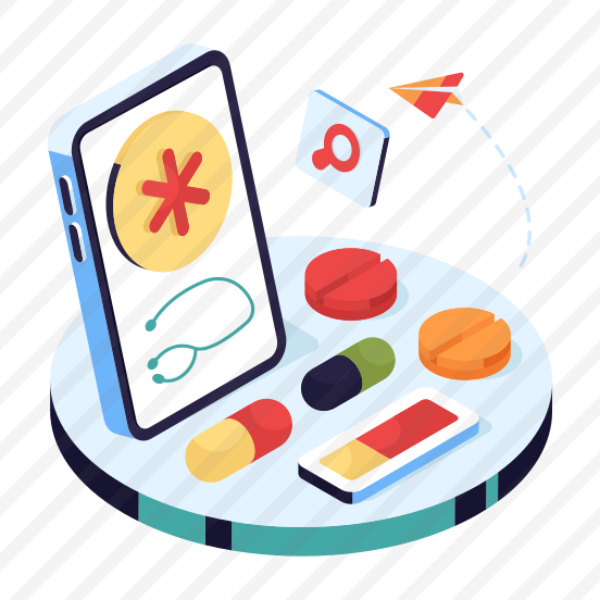 Medical App, Healthcare App, Mobile Medical App, Online Healthcare, Online Medication,icons preview