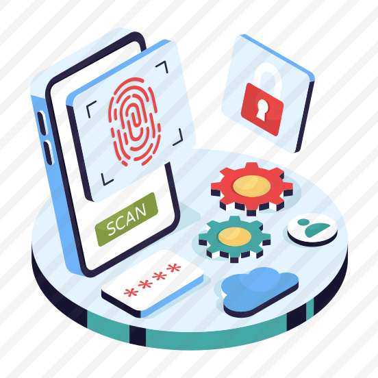 Mobile Fingerprint Scan, Thumbprint Scanning, Biometric Scanning, Fingerlock Scanning, Fingerlock Verification preview