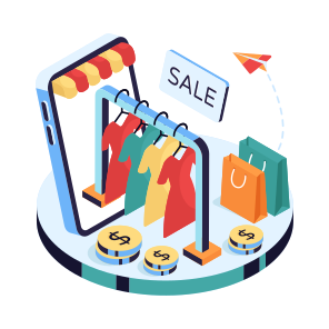 Clothes Rack, Dress Rack, Shopping Sale, Shopping Discount, Ecommerce icon