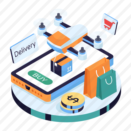 Drone Delivery, Logistic Delivery, Quadcopter Delivery, Drone Package, Drone Parcel preview