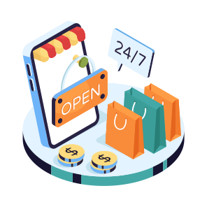 Hr Shop Open, Online Store, Eshop, Estore, Ecommerce icon
