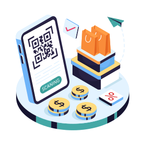 Mobile Barcode Scan, Qr Code, Commerce, Price Code, Price Label icon