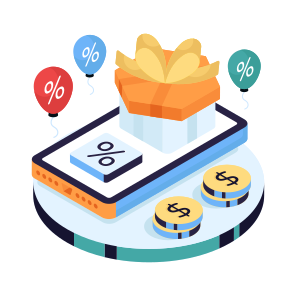 Mobile Gift, Online Present, Commerce, Mobile Discount, Mobile Reward, icon