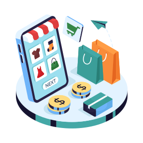 Mobile Shopping, Eshopping, Ecommerce,mobile Shop, Mobile Store icon