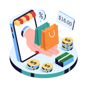 Mobile Shopping, Eshopping, Ecommerce, Shopping App, Buy Online icon