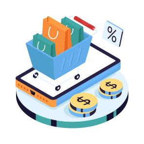 Mobile Shopping, Eshopping, Ecommerce, Shopping App, Shopping Discount icon