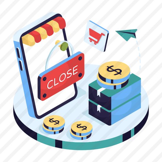 Online Shop Close, Online Store, Eshop, Estore, Ecommerce preview