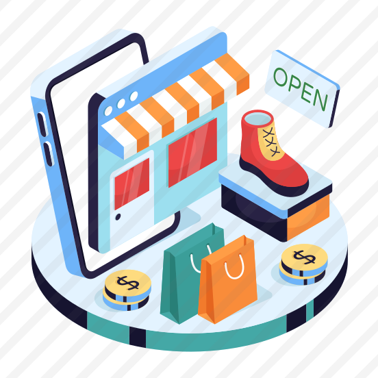Online Shop Open, Online Store, Eshop, Estore, Ecommerce preview