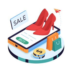 Online Shopping, Eshopping, Ecommerce, Shopping App, Buy Heels Online icon